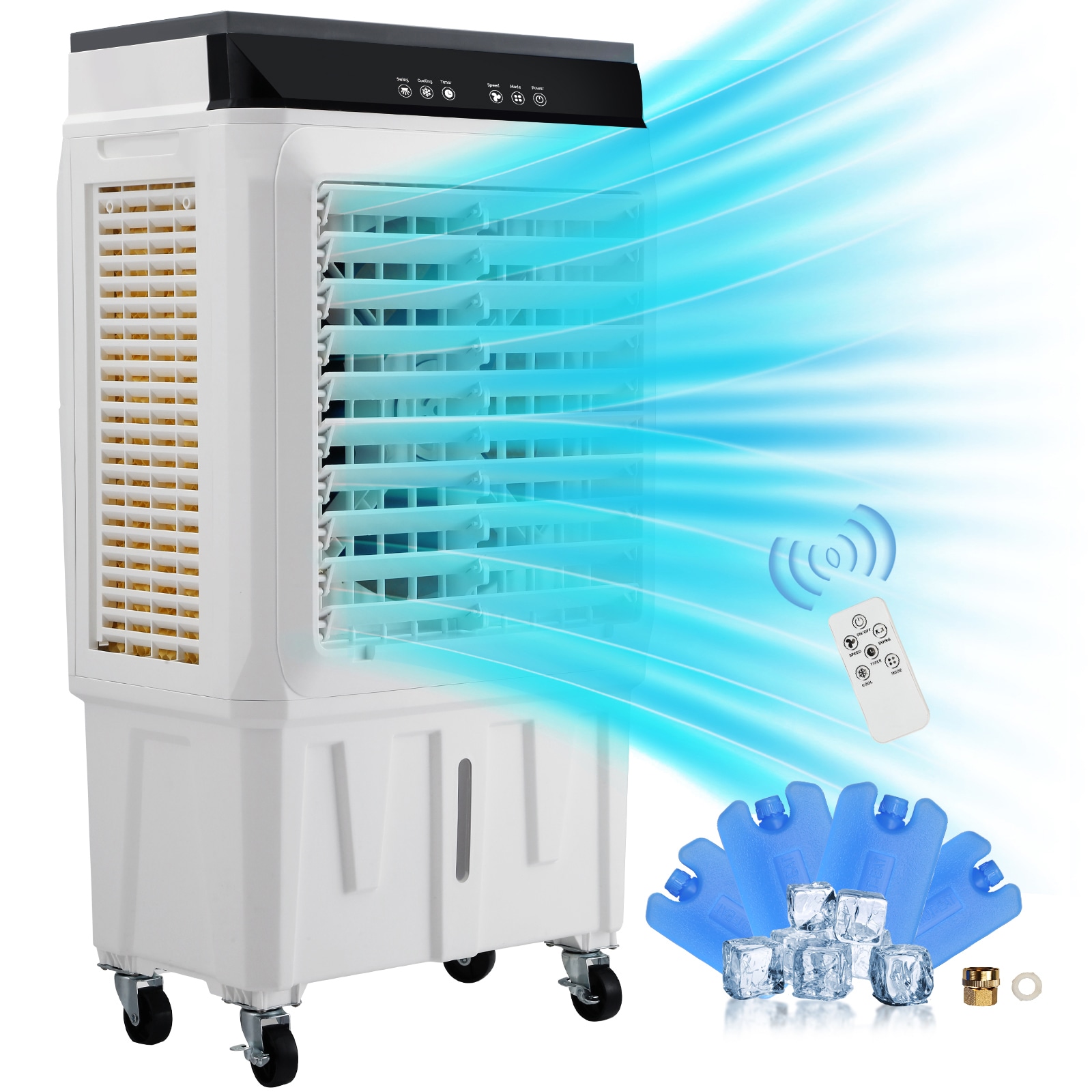 Evaporative Air Cooler Portable Indoor Outdoor Air Conditioner_voghion.com
